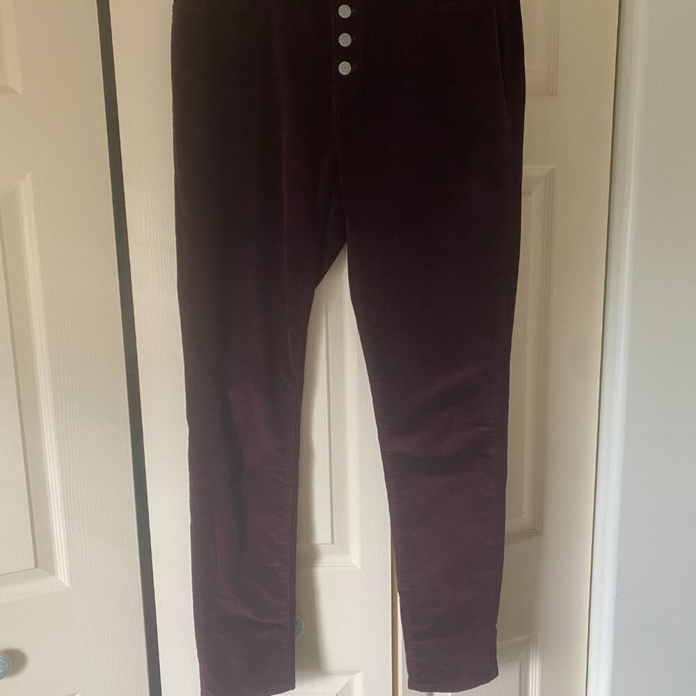Levi’s 721 High Rise Skinny Corduroy Pants Burgundy Size 32 - Picture 6 of 6